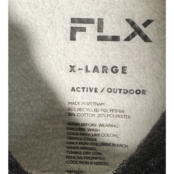 FLX Active Outdoor Hooded Pullover Sweatshirt Heather Charcoal Gray XL - Picture 5 of 12